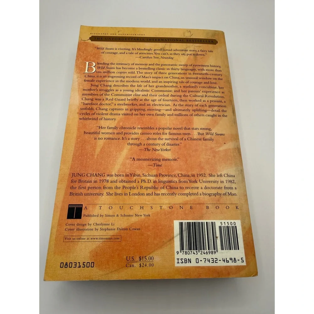Wild Swans Three Daughters of China‎ Jung Chang Paperback 0743246985